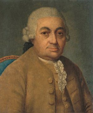 Portret van Carl Philipp Emanuel Bach.